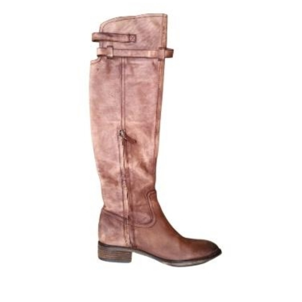 Sam Edelman Over Knee Pierce Whiskey Brown Leather Tall Riding Boot Women 7.5 - Picture 7 of 16